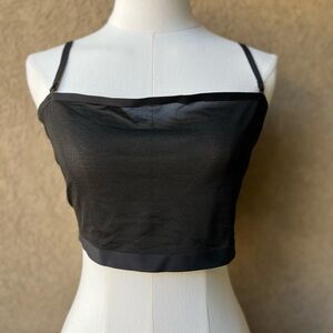 SKIMS Black Crop Top